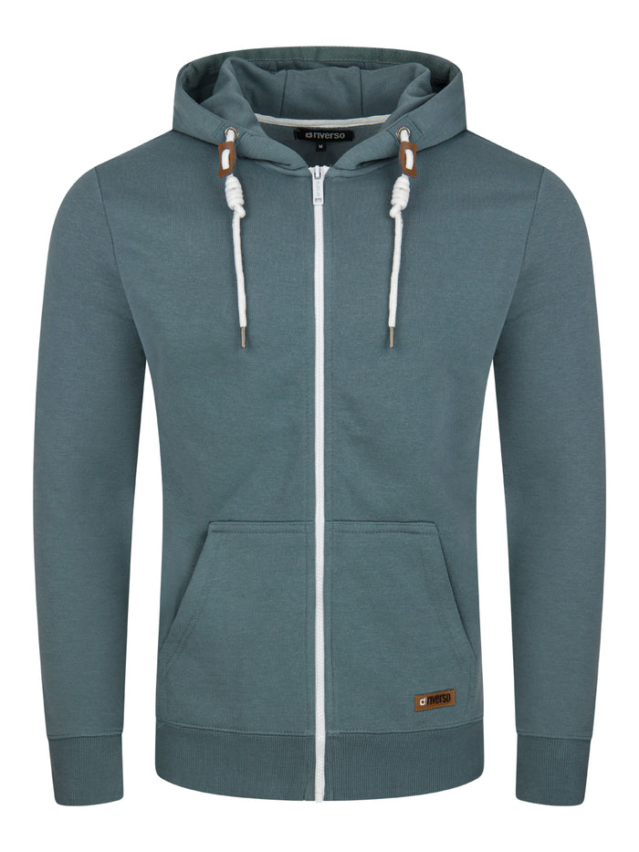 riverso Sweatjacke Herren mit Kapuze Reißverschluss Regular Fit RIVThilo