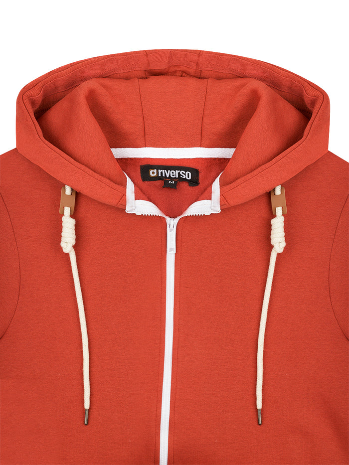 riverso Sweatjacke Herren mit Kapuze Reißverschluss Regular Fit RIVThilo