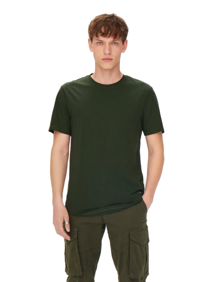 Only & Sons Herren Kurzarm Rundhals T-Shirt ONSMATT LIFE LONGY