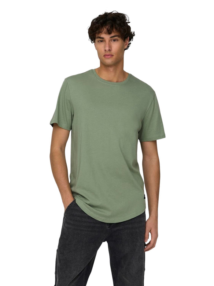 Only & Sons Herren Kurzarm Rundhals T-Shirt ONSMATT LIFE LONGY