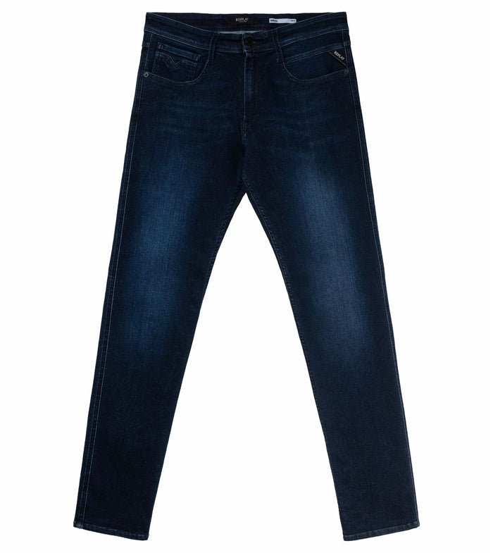 Replay Herren Jeans Anbass - Slim Fit - Blau - Dark Blue Denim