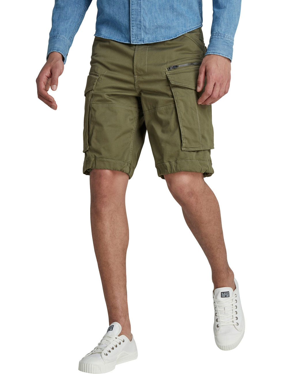 G-Star Raw Men's Shorts Pleated chino shorts, Multi-color (Salute/Salute D24544-d519-g145 G-Star Raw Men's Shorts Pleated chino shorts, Multi-color (Salute/Salute D24544-d519-g145