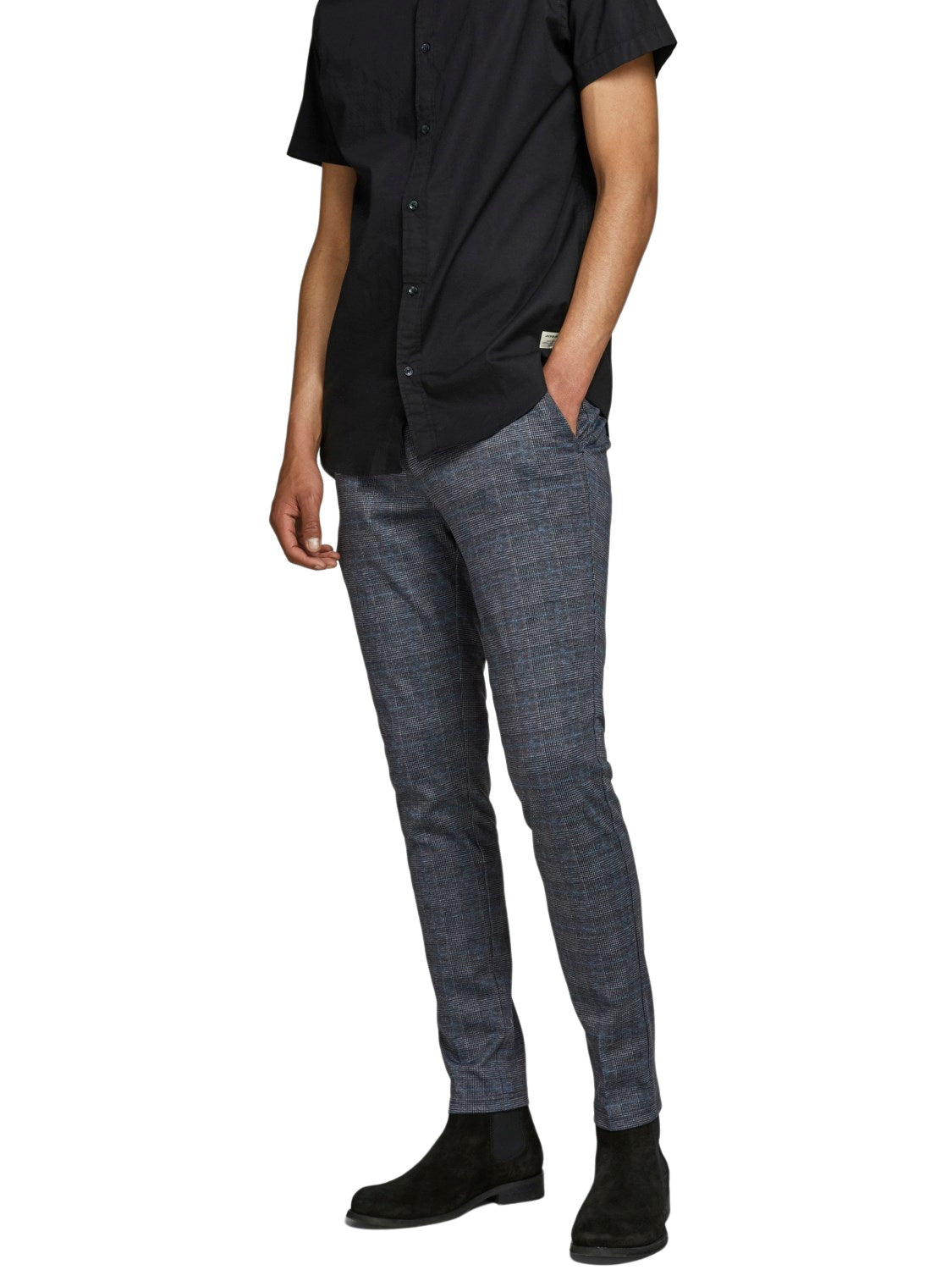 Jack & Jones Jpstmarco Jjfury Akm - Pantaloni Chino Blu - Taglia 34-48 Jack & Jones Jpstmarco Jjfury Akm - Pantaloni Chino Blu - Taglia 34-48