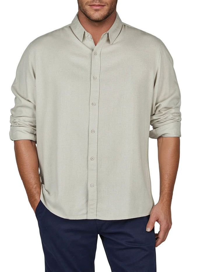 riverso Leinenhemd Herren Langarm Regular Fit RIVFabrizio