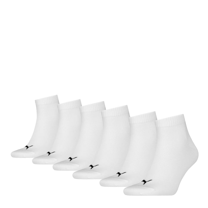 PUMA Herren Damen UNISEX QUARTER PLAIN ECOM 6er Pack