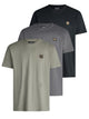 Pack 4 (Washed Olive, Tahiti Pearl Grey, Black)