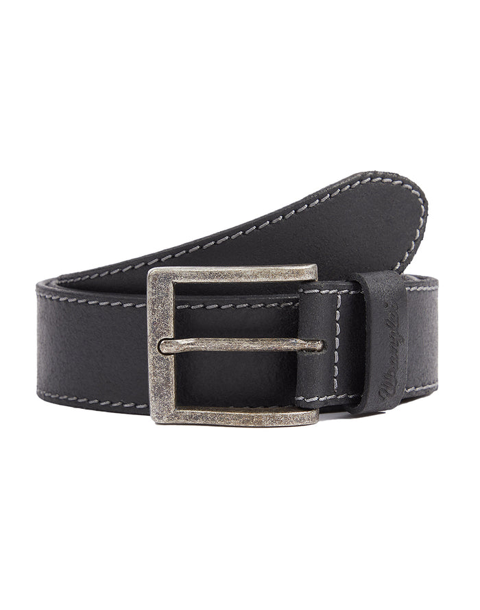 Wrangler Leder Gürtel - Basic Stitched - Loop