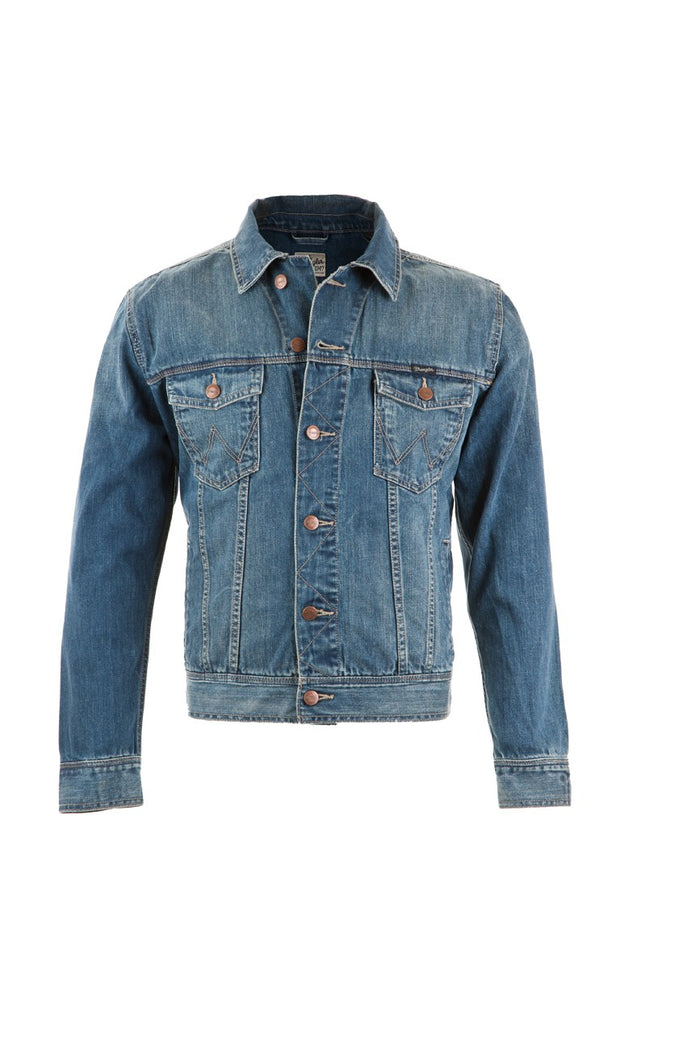 Wrangler Herren Jeansjacke Classic - Mid Stone