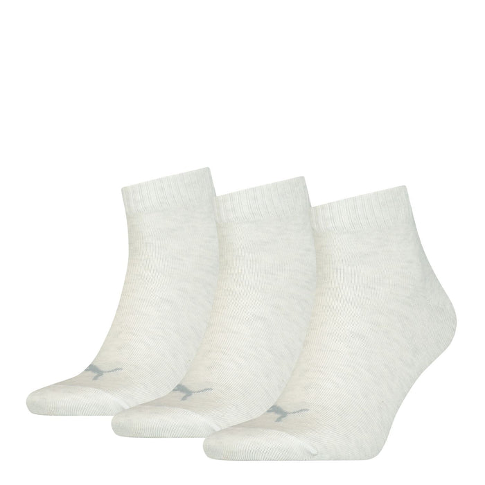 Puma Unisex Herren Damen Quarter Socken PLAIN - 3er Pack
