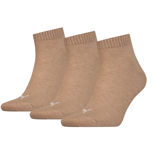 Puma Unisex Herren Damen Quarter Socken PLAIN - 3er Pack