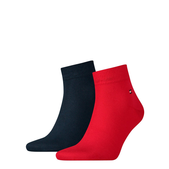 Tommy Hilfiger Herren Quarter Socken Flag - 2er Pack