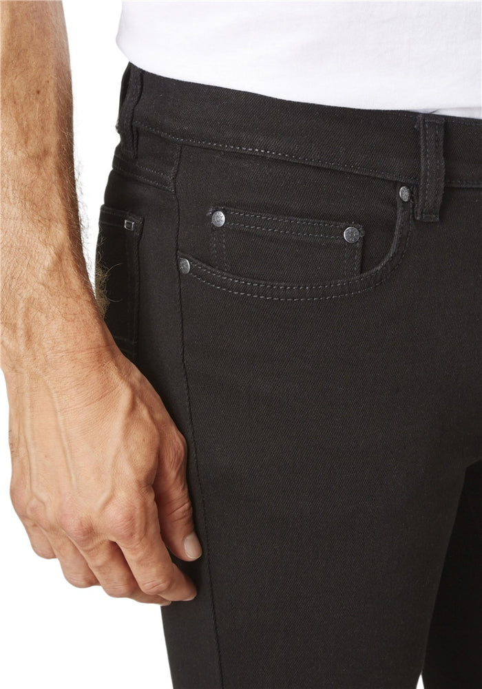 Paddock`s Herren Jeans Ranger - Slim Fit - Schwarz - Black/Black