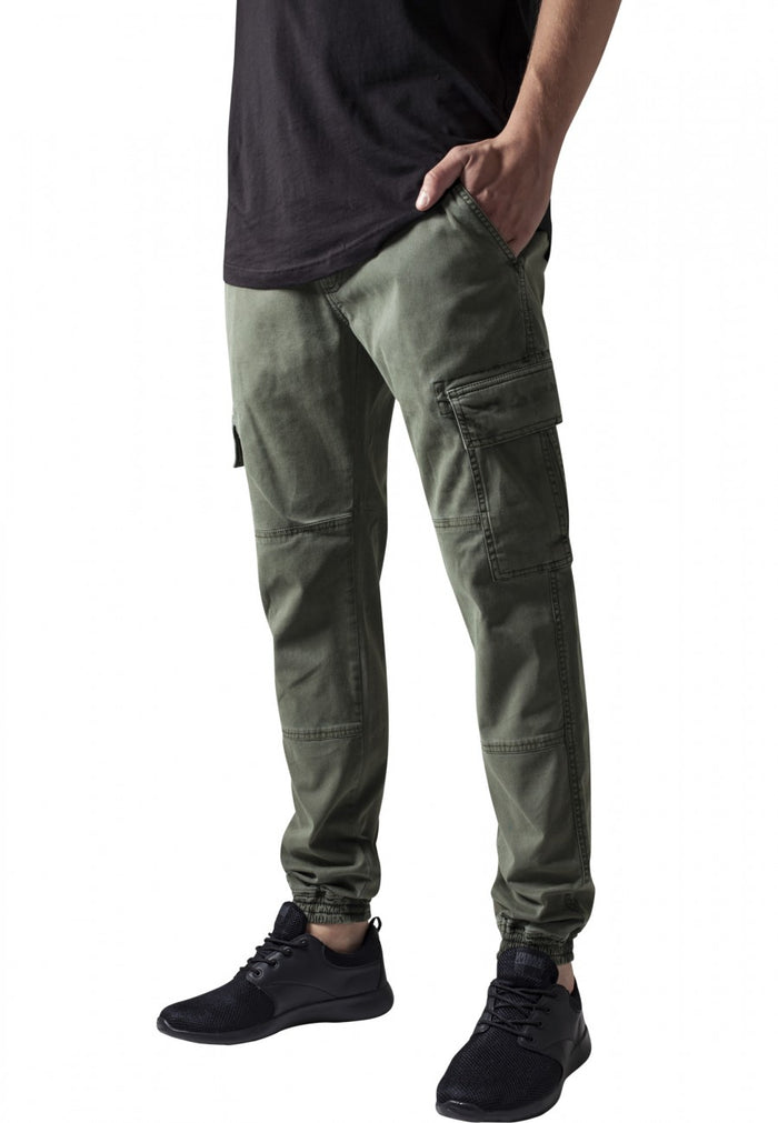 Urban Classics Herren Sweatpants WASHED CARGO TWILL