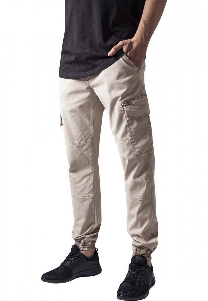 Urban Classics Herren Sweatpants WASHED CARGO TWILL