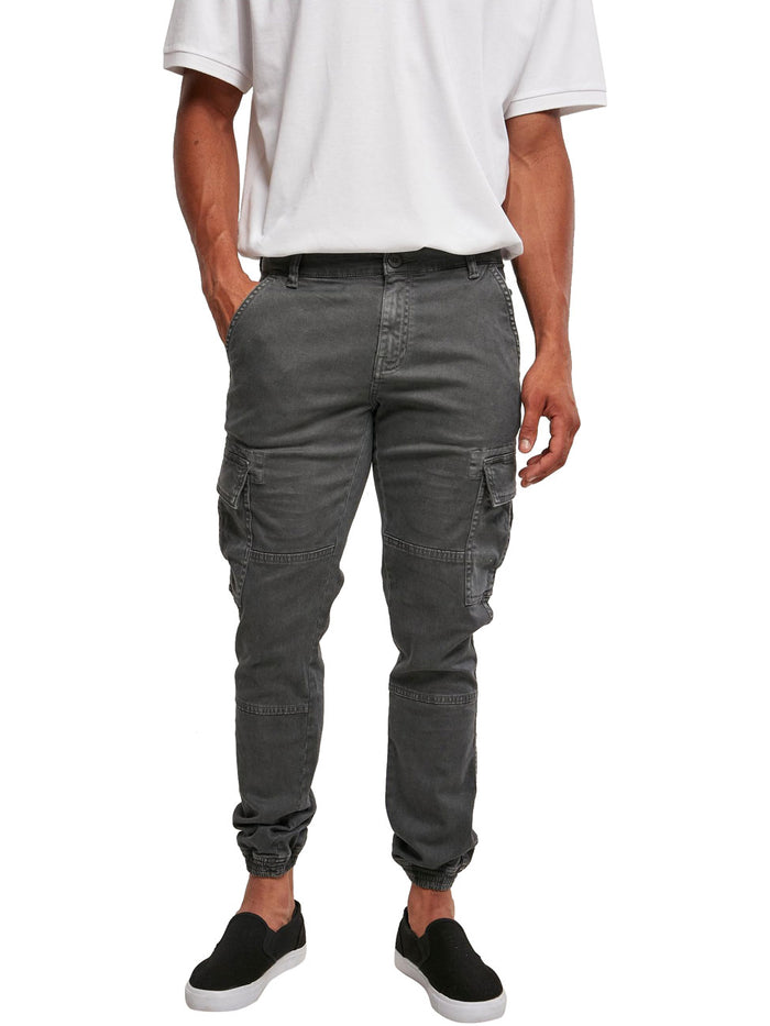 Urban Classics Herren Sweatpants WASHED CARGO TWILL