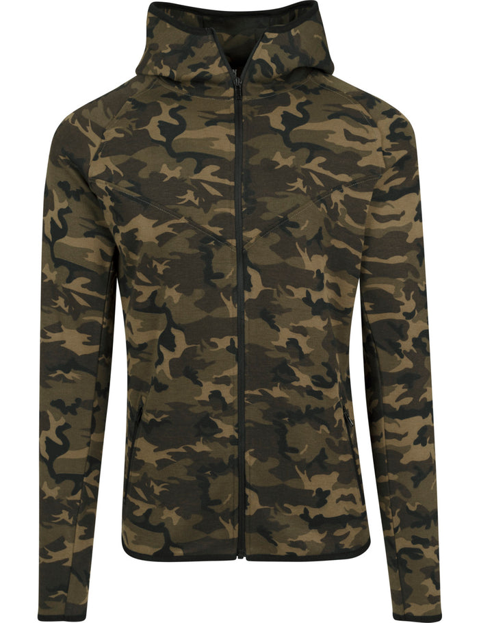 Urban Classics Herren Sweatjacket Interlock Camo Zip Jacket