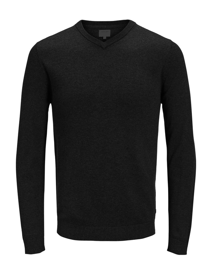 Jack & Jones Herren V-Ausschnitt  Pullover JJEBASIC KNIT V-NECK