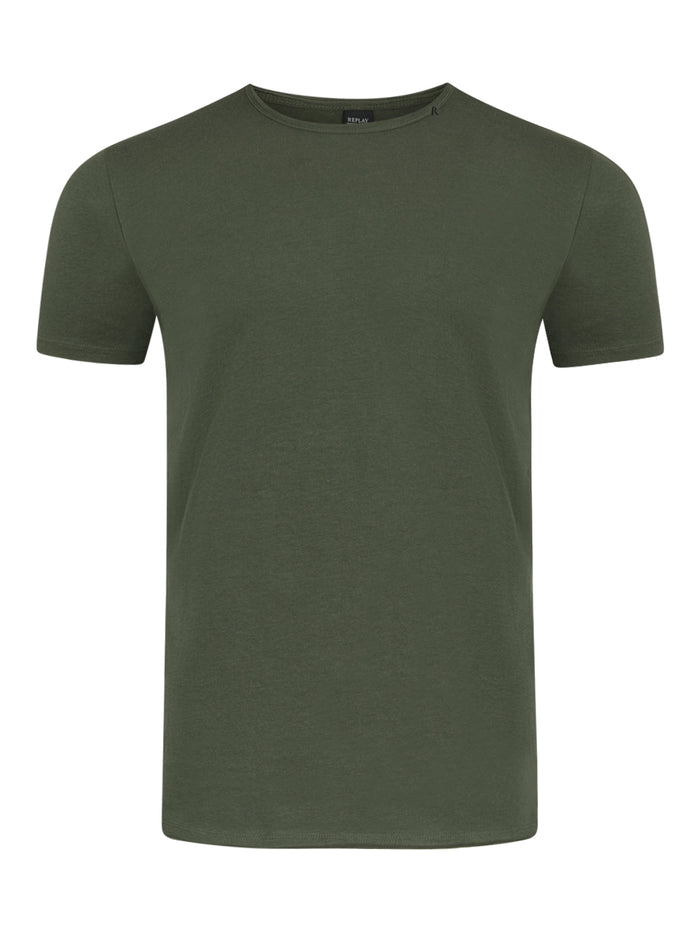 Replay Herren T-Shirt Basic Jersey Crew Neck