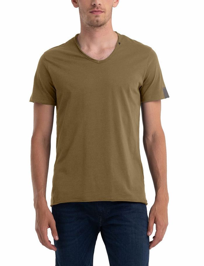 Replay Herren T-Shirt Basic Jersey V- Neck