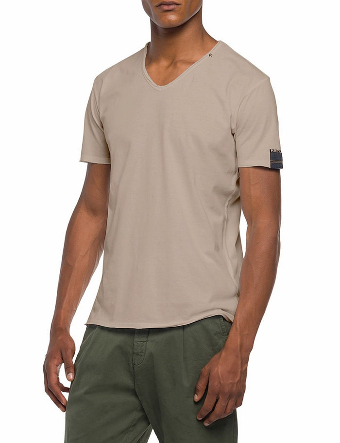 Replay Herren T-Shirt Basic Jersey V- Neck