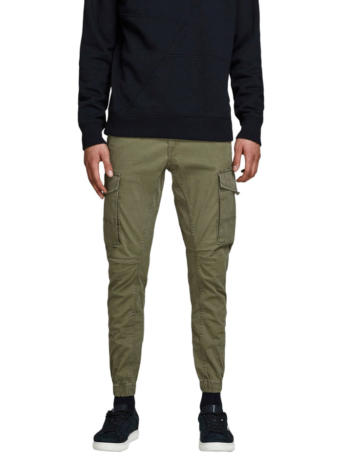 Jack & Jones Herren Cargohose JJIPAUL JJFLAKE AKM 542 Grün - Olive Night