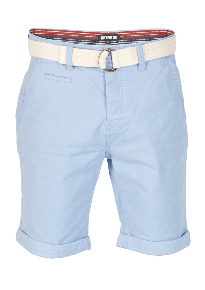riverso Kurze Hosen Herren Sommer Chino Shorts mit Gürtel Regular Fit RIVHenry