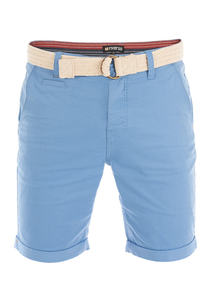 riverso Kurze Hosen Herren Sommer Chino Shorts mit Gürtel Regular Fit RIVHenry
