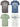 riverso Tshirt Herren Baumwolle Regular Fit RIVLeon 4er Set Pack