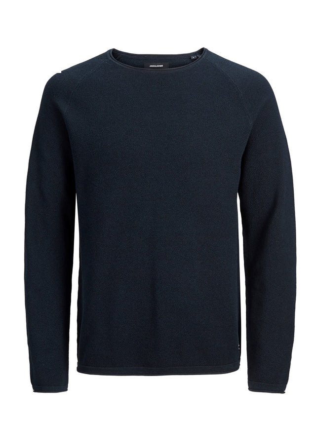 Jack & Jones Herren Sweater Pullover mit Rundhals Ausschnitt JJEHILL