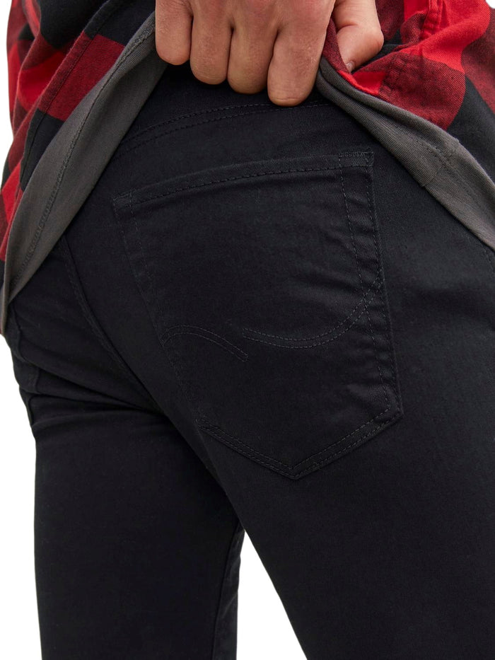 Jack & Jones Herren Jeans JJIGLENN JJICON JJ 177 50SPS - Slim Fit - Schwarz - Black Denim