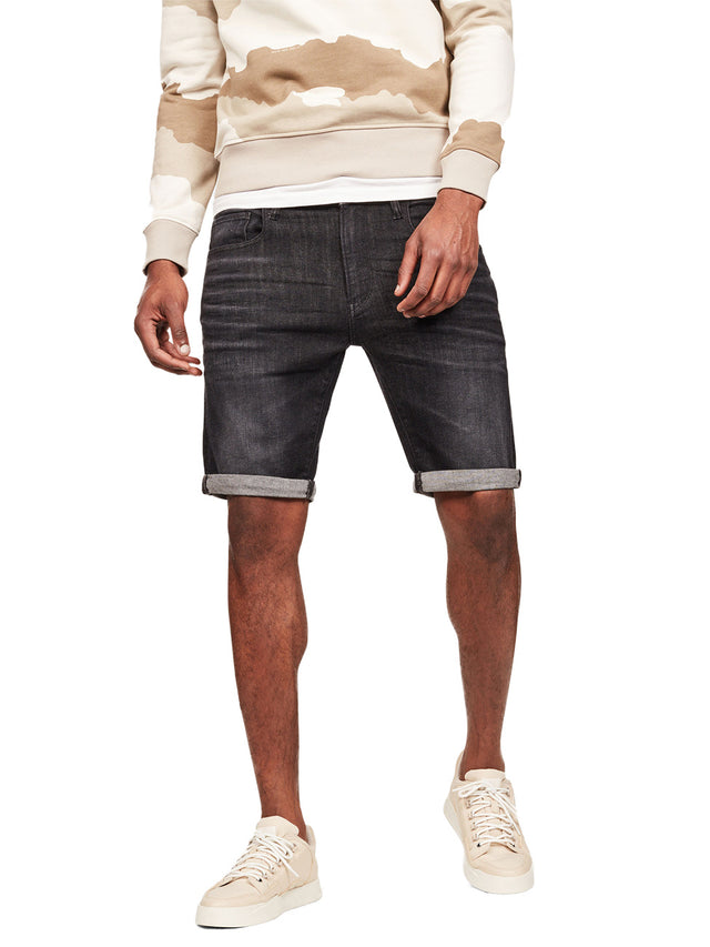 G-Star Herren Jeans Shorts 3301 Slim Fit - Grau Blau