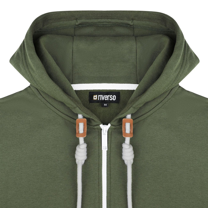 riverso Sweatjacke Herren mit Kapuze Reißverschluss Regular Fit RIVThilo