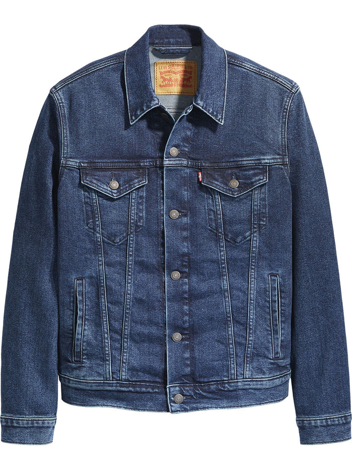 Levis® Herren Jeansjacke The Trucker Jacket - Regular Fit - Blau Schwarz