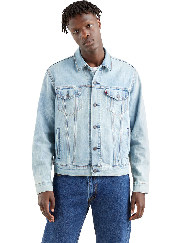 Levis® Herren Jeansjacke The Trucker Jacket - Regular Fit - Blau Schwarz