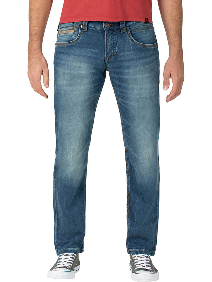 TIMEZONE Herren Jeans Slim EdwardTZ -  Slim Fit - Blau - White Used Wash