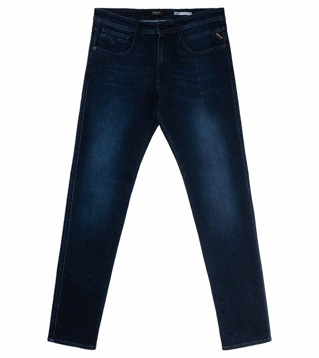 Replay Herren Jeans Anbass - Slim Fit - Blau - Dark Blue Denim