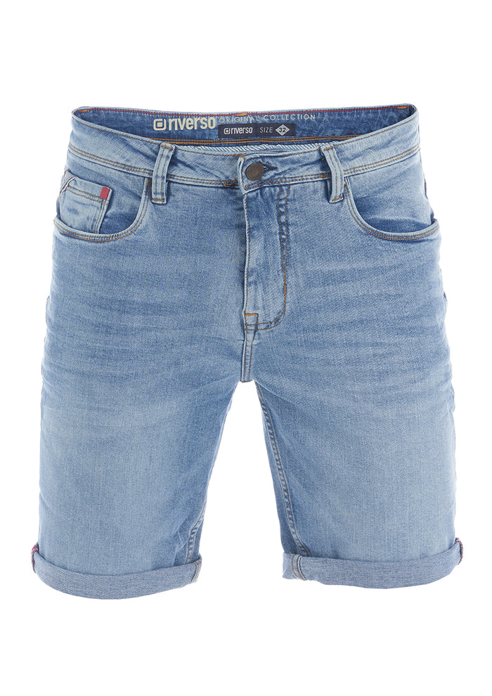 riverso Jeans Shorts Herren Stretch Kurz Regular Fit RIVUdo