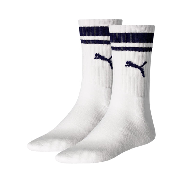 Puma Unisex Herren Damen Socken CREW HERITAGE STRIPE 2er Pack