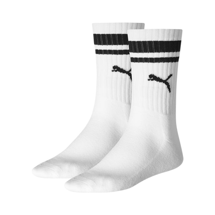 Puma Unisex Herren Damen Socken CREW HERITAGE STRIPE 2er Pack