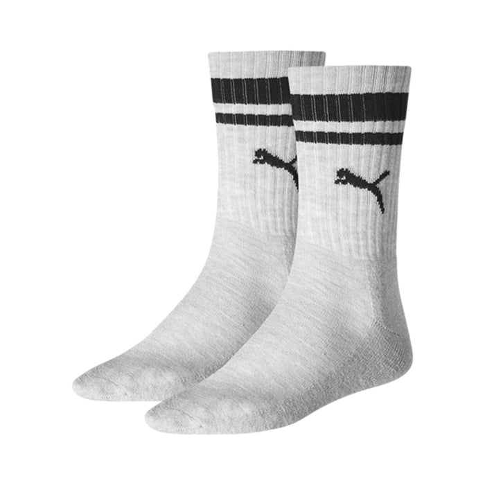 Puma Unisex Herren Damen Socken CREW HERITAGE STRIPE 2er Pack