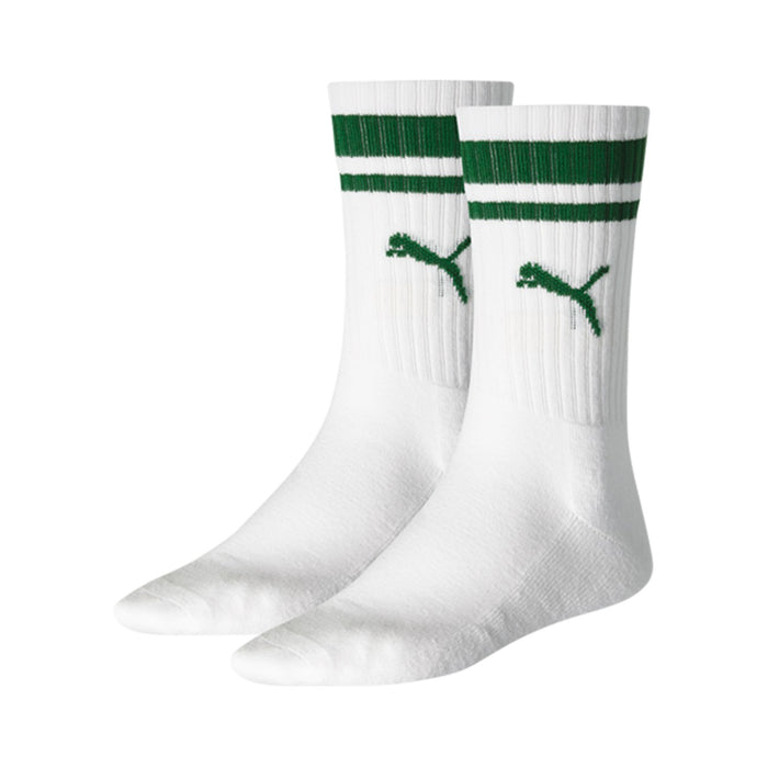 Puma Unisex Herren Damen Socken CREW HERITAGE STRIPE 2er Pack
