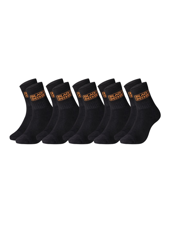 Black+Decker Unisex Herren Damen Sportsocken Heavy Fabric Crew 5er Pack