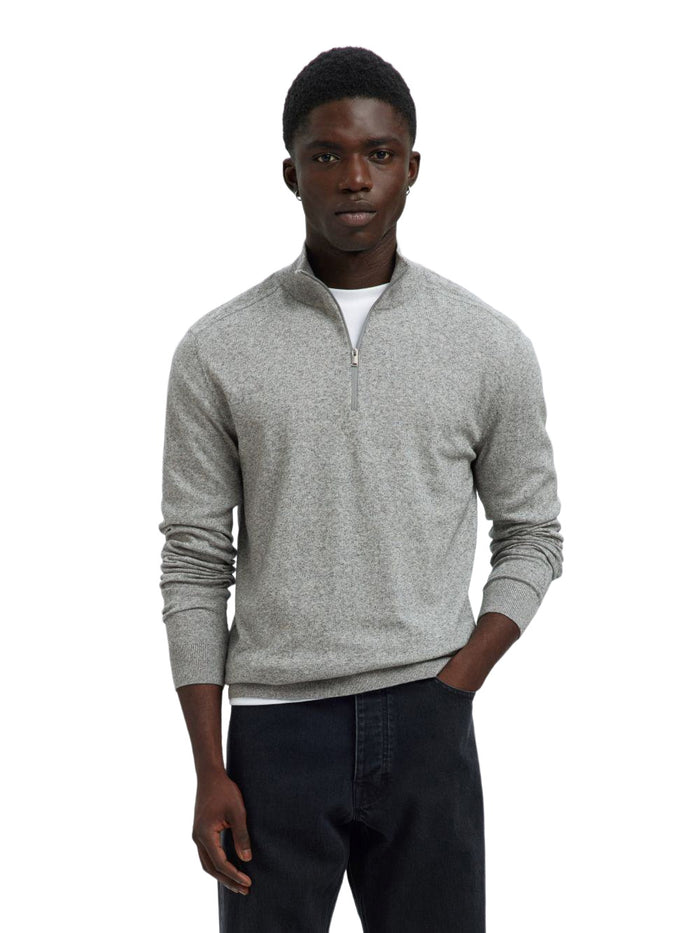 Selected Herren Pullover SLHBERG LS HALF ZIP