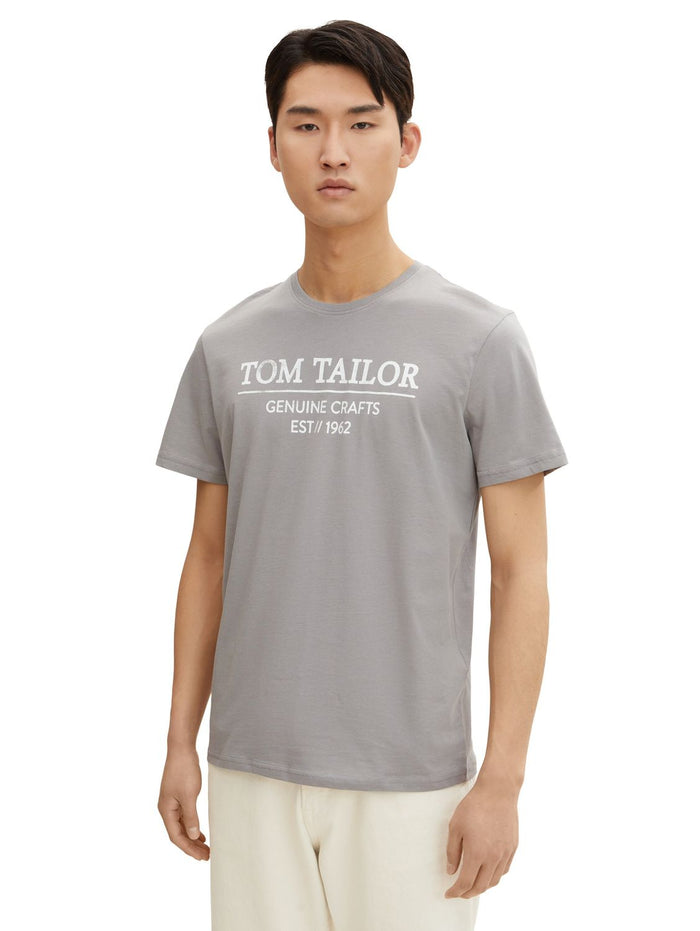 Tom Tailor Herren T-Shirt LOGO PRINT