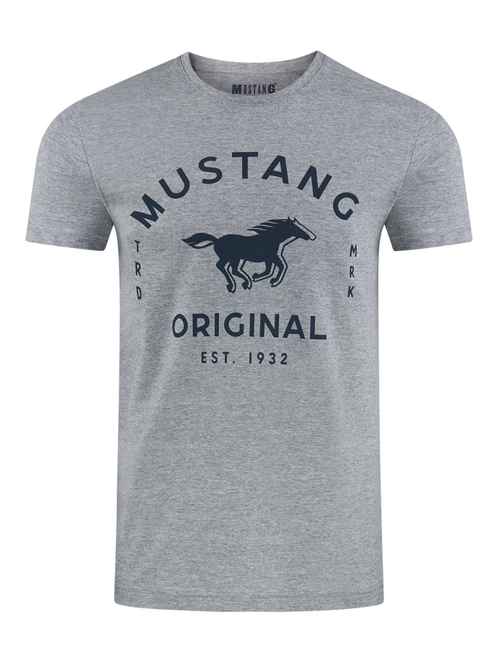 Mustang Tshirt Herren 100% Baumwolle Mehrfarbig Rundhals Regular Fit S bis 6XL