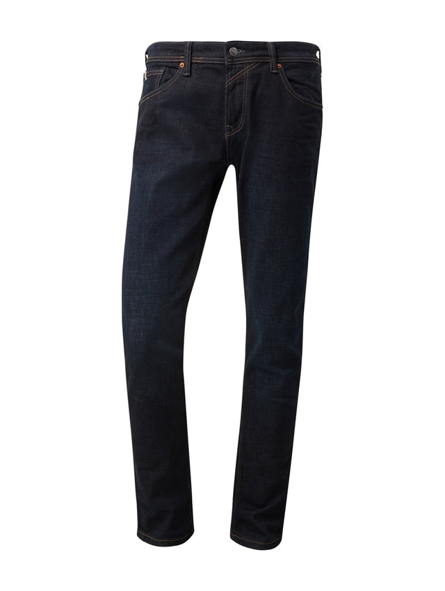 Tom Tailor Denim Herren Jeans Aedan - Straight Fit - Blau - Dark Blue Denim