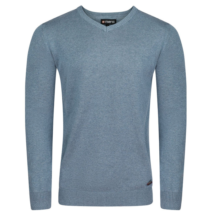 riverso Herren Pullover RIVEmil V-Neck Regular Fit