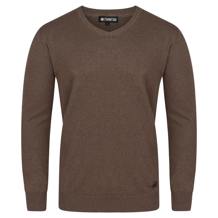 riverso Herren Pullover RIVEmil V-Neck Regular Fit