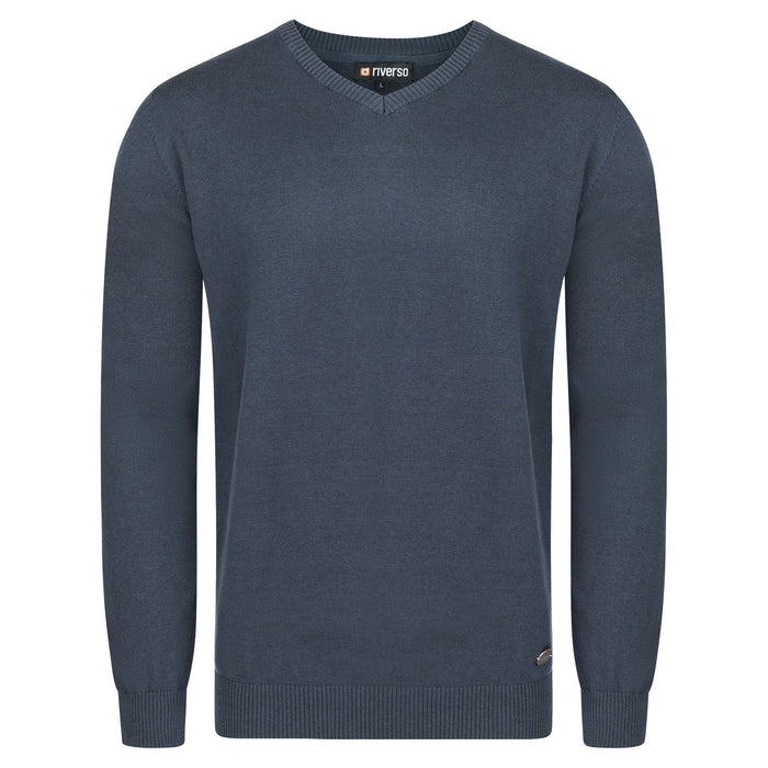 riverso Herren Pullover RIVEmil V-Neck Regular Fit