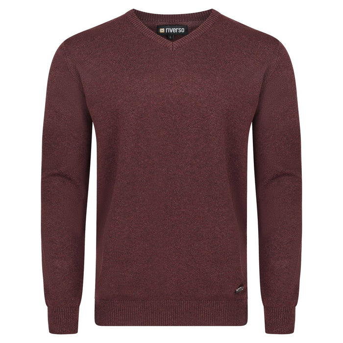 riverso Herren Pullover RIVEmil V-Neck Regular Fit